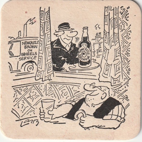 Beer mat newcastle breweries - beer,