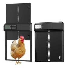 Automatic Chicken Coop Door Opener Light Sensor Battery Operated Auto Open Door