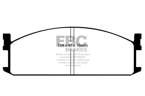 Ebc ultimax front brake - front, pads