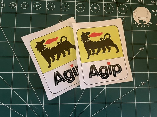 Agip decal stickers bikes - agip,