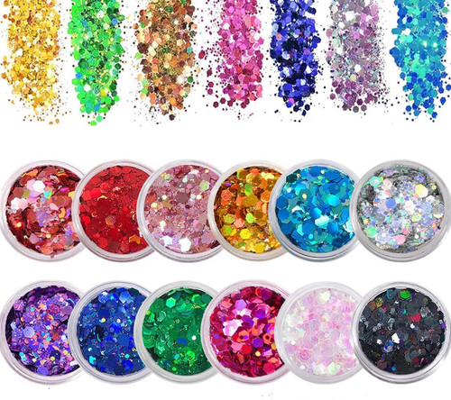 Colors face glitter - colors,