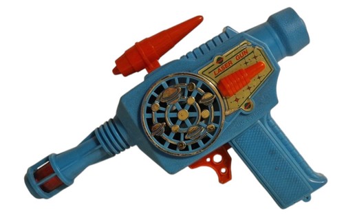 Vintage laser gun with light - gun,