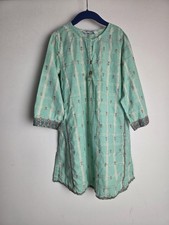 Girls Sapphire Designer Blue Kurta Age 7 to 8 Pakistani Shirt