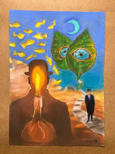 Rene magritte drawing paper - drawing,