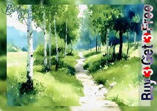 Woodland Path Watercolor Print
