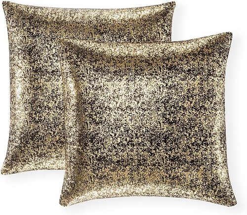 Black and gold throw - gold, pillows