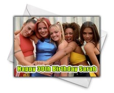 SPICE GIRLS Personalised Birthday Card - Spice Girls Greetings Card -  Spice Gir