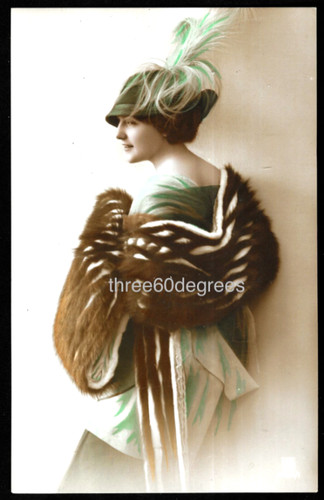 Early colour postcard - rp,