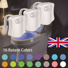 3Pack Bathroom Toilet Seat Bowl LED Night Light 8/16 Colours with Motion Sensor