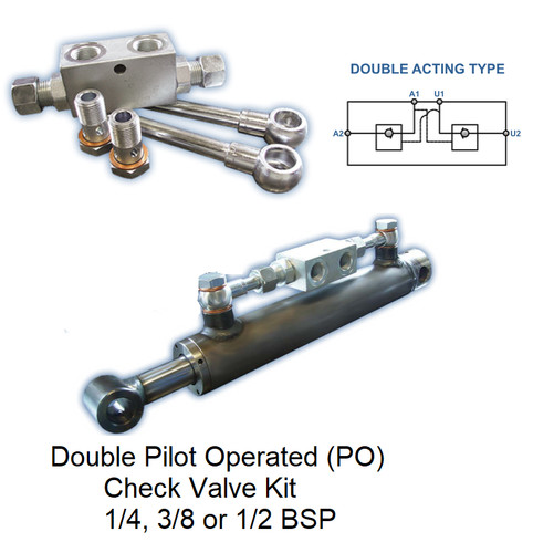 Hydraulic cylinder double - cylinder,