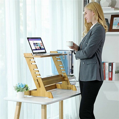 Bamboo monitor stand tier - monitor,