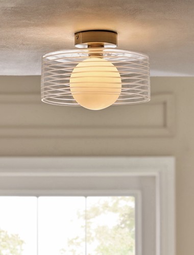 Brass milan flush ceiling - flush,