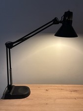 Micromark Swing Arm Table Architect Lamp MM6824 Large Black Vintage heavy base 