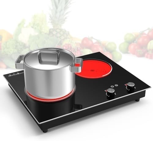 Double electric hob 3000w - double,