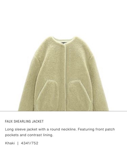 Zara faux shearling - faux,
