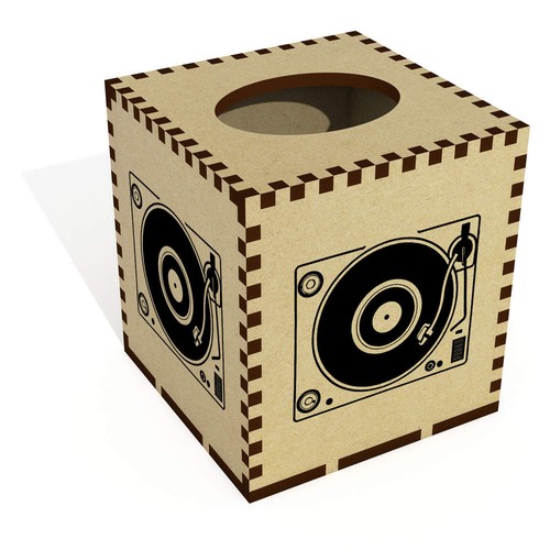 Square vinyl record player - square,