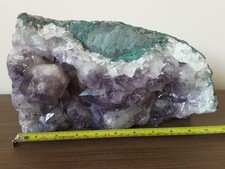 Large 8kg Amethyst Pointed Geode Crystal. 10.5 Inches. Rough mineral Specimen.