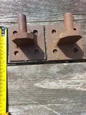 reclaimed iron hinge brackets for farm gates