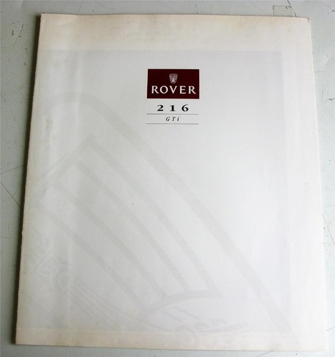 Rover 216 gti - car, sales