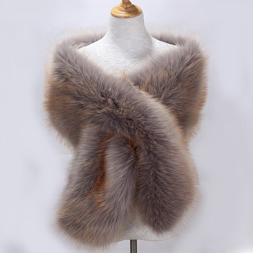 Women fluffy faux - faux, fur