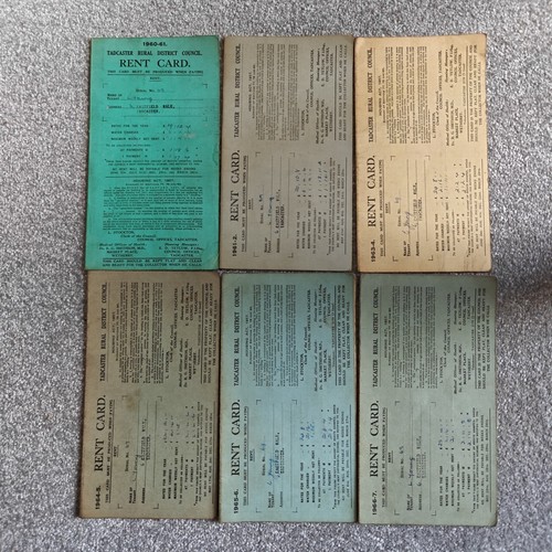 1960 rent cards - 1960's,