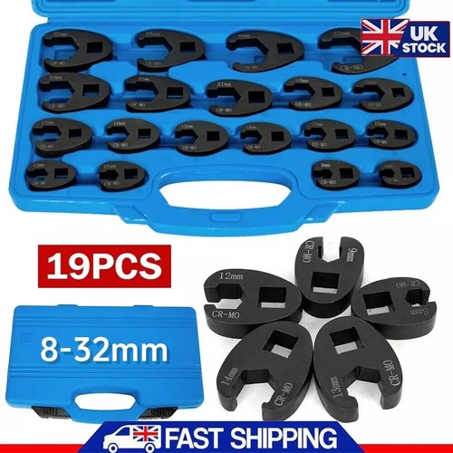 Crowfoot wrench set metric - crowfoot,