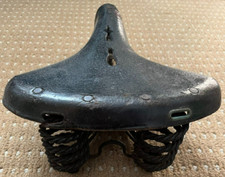 Vintage brooks bicycle saddle - vintage,