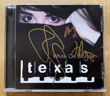 TEXAS SIGNED CD White On Blonde SIGNED BY SHARLEEN SPITERI, JOHNNY AND ALI