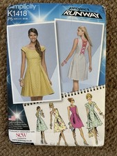 Simplicity Project Runway K1418 Summer Dress Bodice Variations Uncut pattern