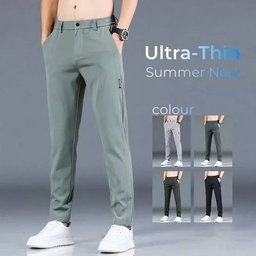 Men ice silk stretch casual - ice,