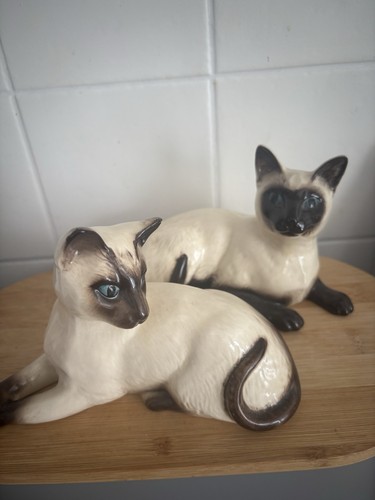 Royal doulton siamese cats - doulton,