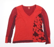 Miss Captain Womens Red Floral