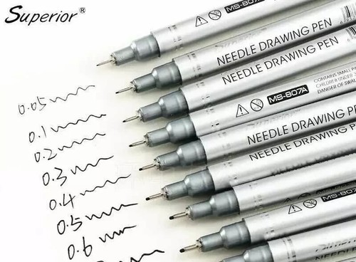 10pc set fine - liner, pen