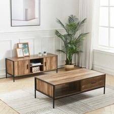 Oak Grey Wooden Coffee Table