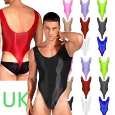 UK Men One-Piece Shiny Glossy