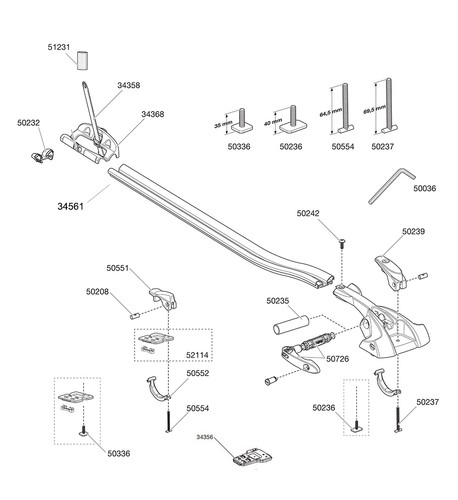 Thule outride 561 roof - thule, mounted