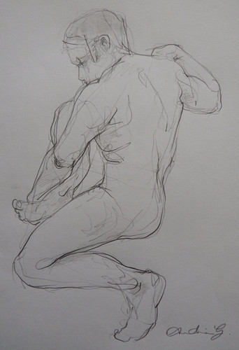 Original pencil life drawing