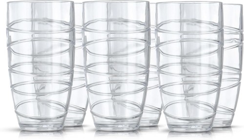 Livivo 600ml plastic tumblers - 600ml,
