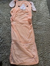 Children`s Foldable Armchair Soft Plush Light Pink Rabbit - Cover Only