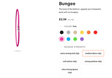 Bellicon replacement bungees for mini trampoline rebounder - Medium Strength