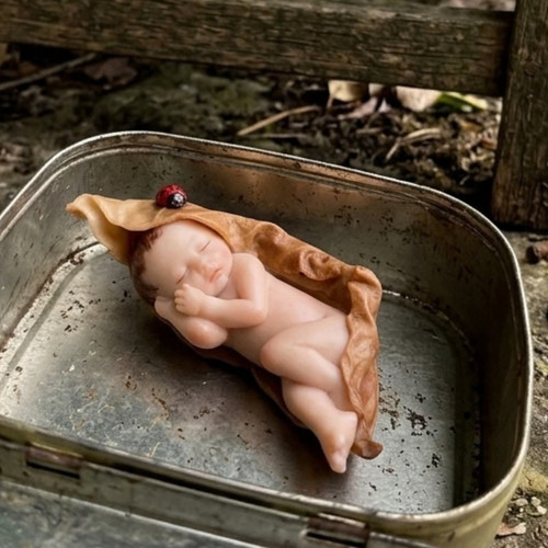 Sleeping baby leaf - baby,