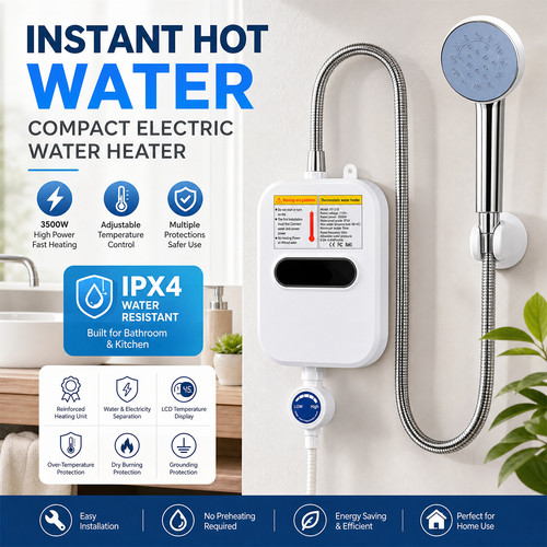 110v 3500w tankless hot water - 110v,