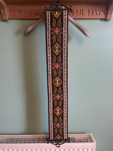 Vintage needlepoint bell pull - needlepoint,