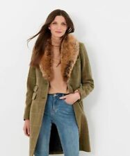 Joules Langley Green Tweed Coat