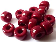 9(mm) LARGE HOLE EUROPEAN STYLE CZECH GLASS PONY CROW SPACER ROUND BEADS 