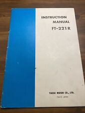YAESU FT-221R Transceiver Radio  Instructions Manual - KP101