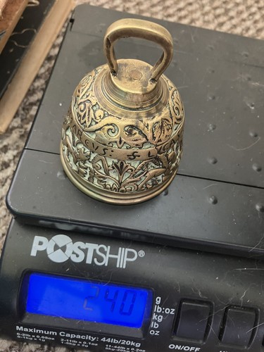 Vintage brass sanctuary bell - sanctuary, &
