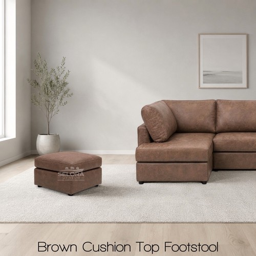Brown shape corner sofa - shape,