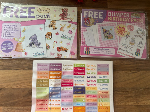 Cross stich card - , making