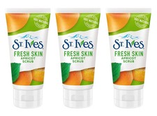 St Ives Apricot Scrub Fresh Skin 150ml (3 Pack) Deep Exfoliator Facial Cleanser